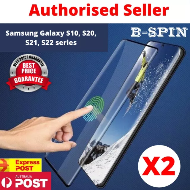 Samsung Galaxy S24 S23 S22 S21 S20 Ultra + FE 5G Tempered Glass Screen Protector