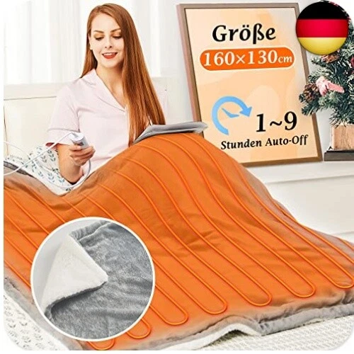 Mia&Coco Heizdecke mit Abschaltautomatik, 10 Heizstufen Up-to-9 Stunden