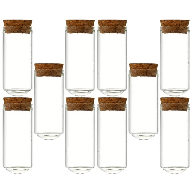 10 piezas botellas pequeñas de vidrio de corcho multifunción deseos botellas delicadas