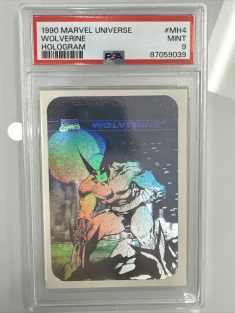 1990 Impel Marvel Universe Hologram #MH4 Wolverine | PSA 9 MINT