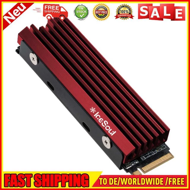 FinalCool IceSoul 08 M.2 NVME NGFF 2280 dissipatore di calore disco rigido (rosso)