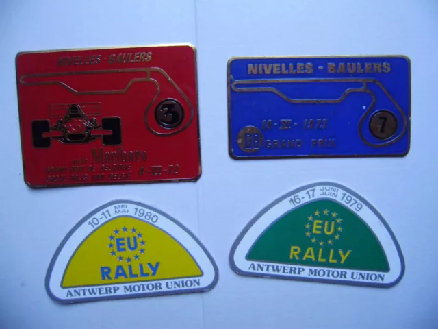 lot de badges F1 rallye course