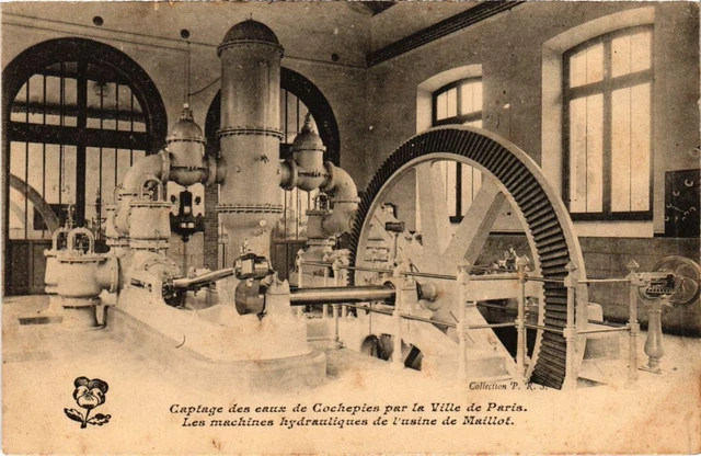 CPA PARIS 17th Captage des aux de Cohepies jersey factory (1249126)