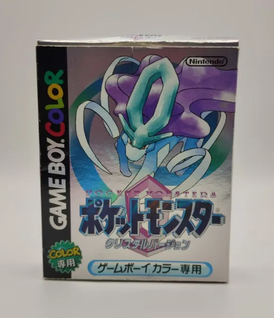 Pokemon Crystal Game Boy Farbe japanische Version komplett mit Handbuch verpackt