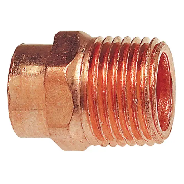 NIBCO 604R 1X1/2 Adapter,Wrot Copper,1" Tube,CxMNPT