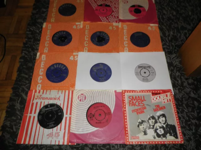 Job Lot Of 40 Mod Singles. Small Faces, Jam, Who Kinks