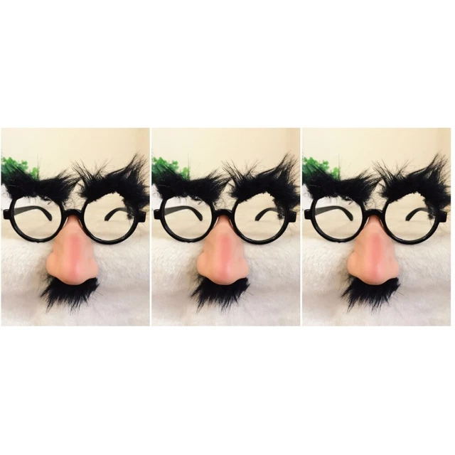 3x Drôle Nez Lunettes Classique Prank Outil Pour Vacances Cosplay Partie