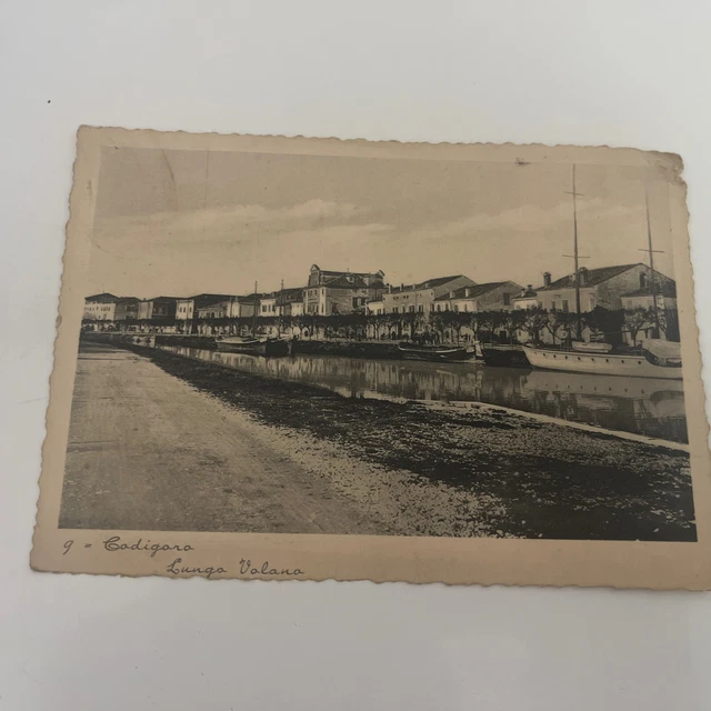 Codigoro Lungo Volano Cartolina Anni 40