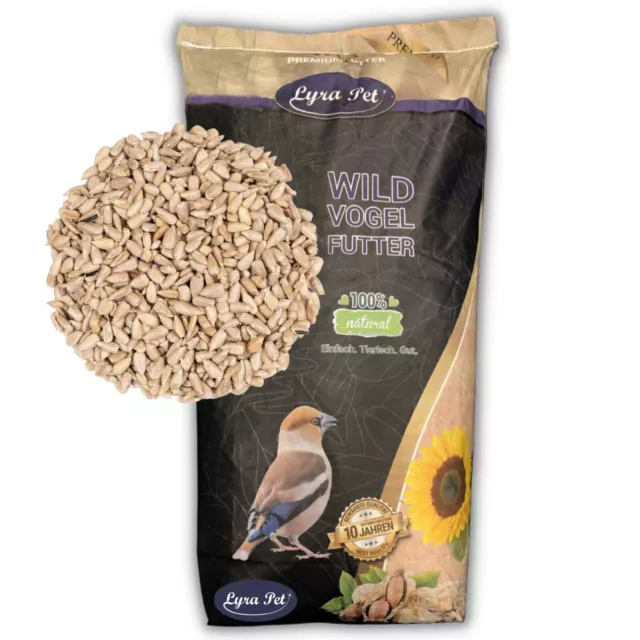 10 kg Sonnenblumenkerne geschält Vogelfutter für Wildvögel Lyra Pet® Neue Ernte