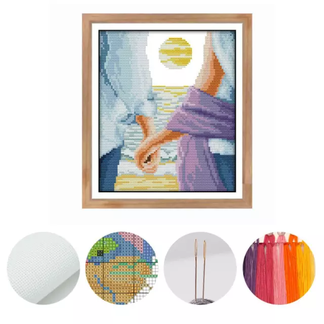 KIT PUNTO CROCE prestampato Stampato Pattern Canvas DIY Needlepoint Crafts  EUR 9,83 - PicClick IT