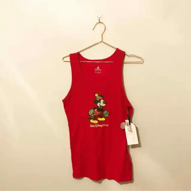 Disney Parks ribbed tank top with Mickey Mouse size XL new with tag