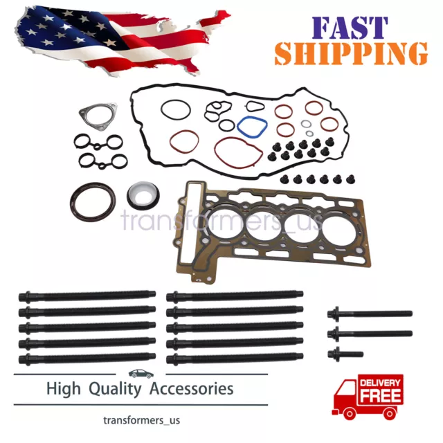 For 2007-2012 Mini Cooper R56 1.6L Engine Head Gasket 1.20mm Thick Bolts Set