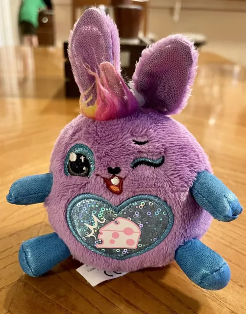 ZURU RAINBOCORNS PURPLE Unicorn Bunny Plush Stuffed Animal Toy 4” S4 $3 ...