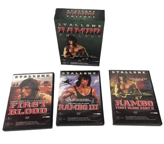 RAMBO STALLONE TRILOGY VHS Video Tapes Box Set EUR 25,40 - PicClick IT