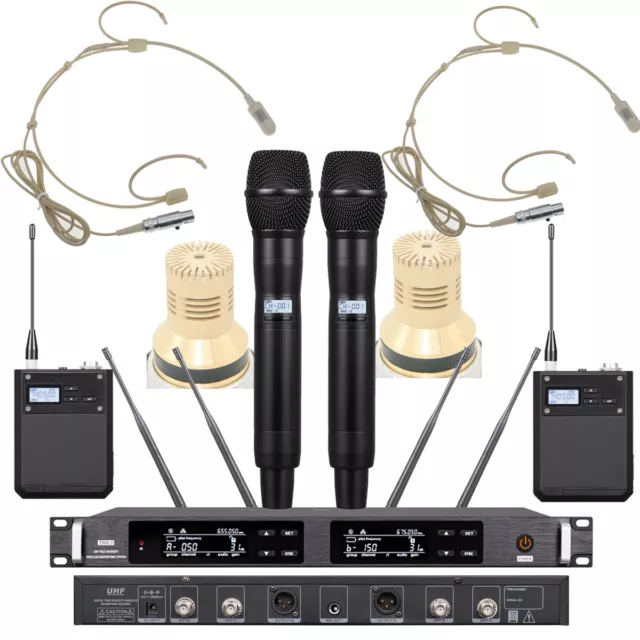 Pro ULXD4 Digital Wireless Microphone System KSM9 Gold Condenser Ture Diversity