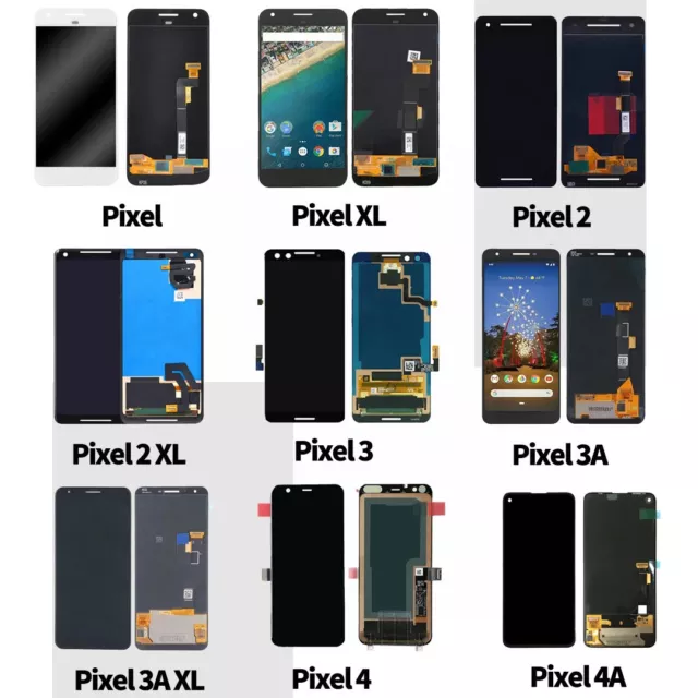 OEM For Google Pixel Xl 2XL 3XL 3A 3AXL 4XL 4A 5a 6 7 LCD Screen Replacement Lot