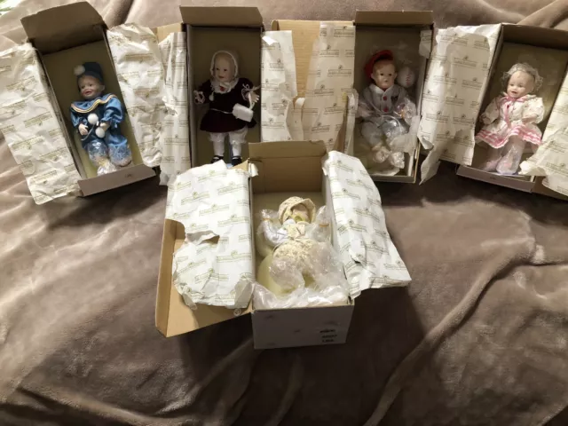 Ashton Drake Galleries Porcelain Dolls Lot of 5