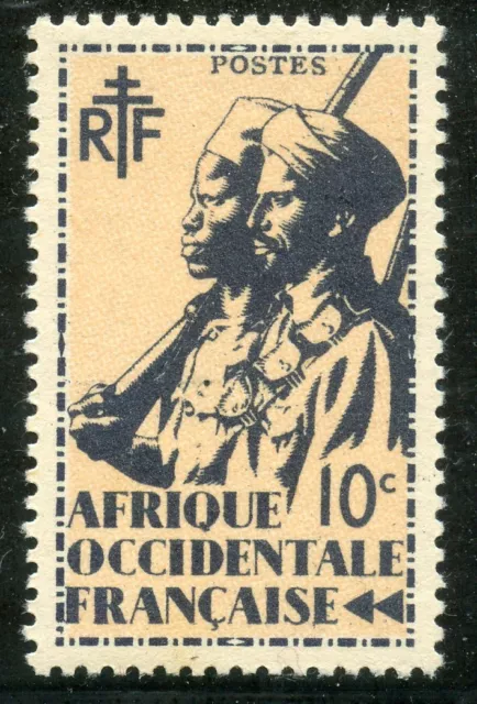 Timbre // Colonies Francaises Afrique Occidentale Francaise Neuf N° 4 **
