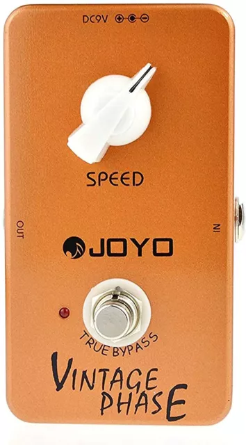 JOYO JF-06 Phaser Guitar Effect Pedal Vintage Phase Van Halen's Tone Speed 9V