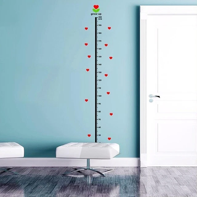 Height Measure Decal Wall Sticker Cartoon Kids Room Chart Q8J8 Growth Baby Z0A0