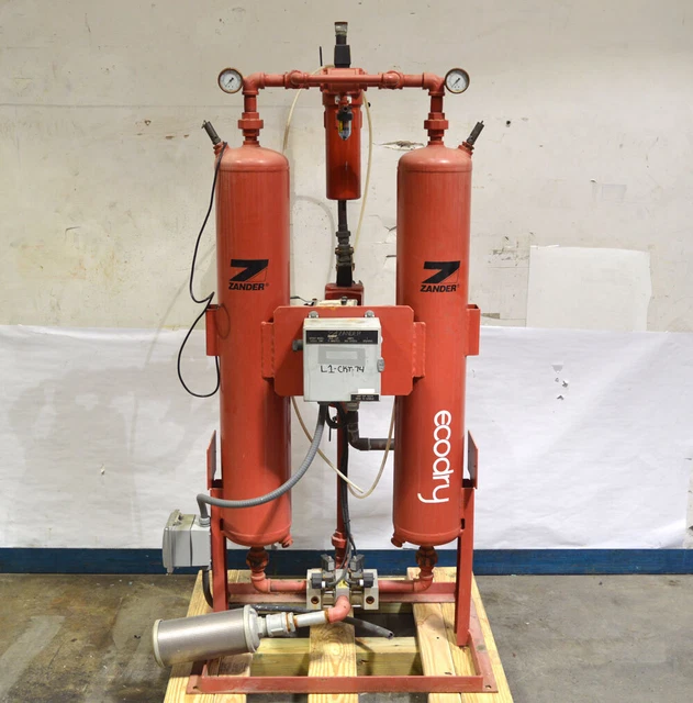 Zander KN4-LDP EcoDry Air/Gas Absorption Dryer 150-psi@500�F Yr:2005 Cycle:4min