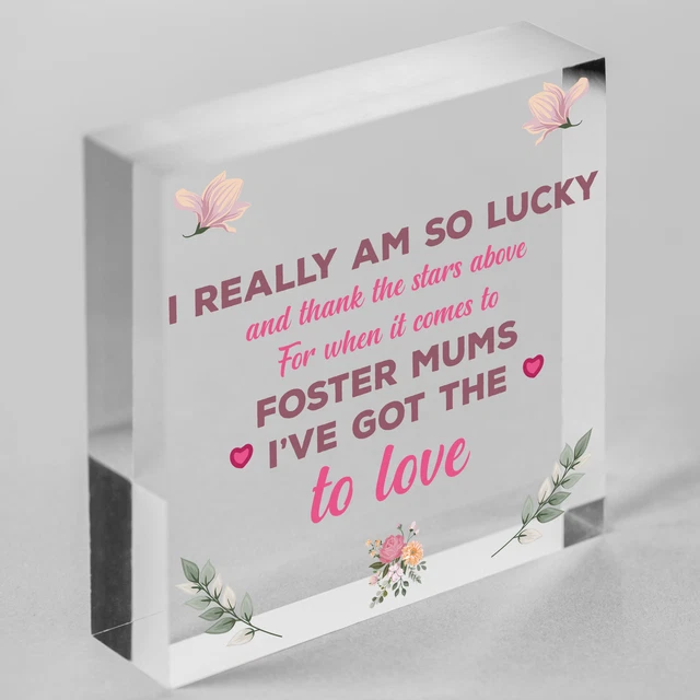 Pflegemutter Mutter Eltern Geschenke Schritt Mutter Holz Herz Plakette Weihnachten Geburtstag