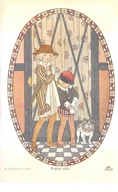 Illustrateur - n°61576 - H. Willebeek Le Mair - Little People - Paying calls