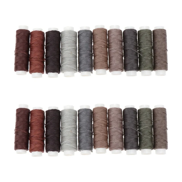 Qmnnma Fil Ciré Pour Couture De Cuir, Fil Ciré 150D, Pour Travaux Manuels, Loisirs Créatifs, Sacs, Portefeuilles, Réparation De Chaussures, Fabrication De Bijoux - 250 M