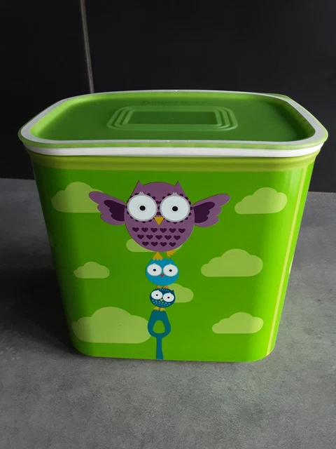 Boîte Rectangulaire Vintage Verte Tupperware - Grande Taille, Occasion En Bon état