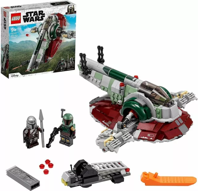 LEGO 75312 - Star Wars Boba Fett's Starship AGE 9+  🎁🎁 BRAND NEW - 3🎁🎁🎁