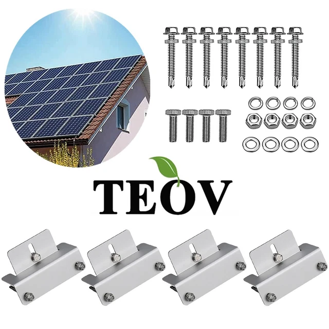 SOLAR MODULE Z-HOLDER Solar Panel Mount Roofs Aluminum Mounting Angle4 ...