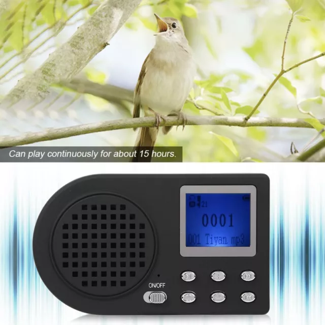 1 X Electric MP3 Bird Caller Sound Player with LCD Tactics Screen Digital Access