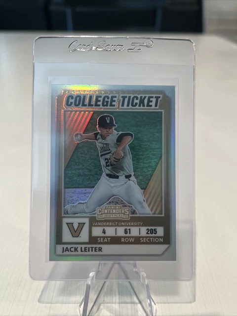 🔥⚾️ 2022 Elite Extra Edition College Tickets Optic Prizm Jack Leiter
