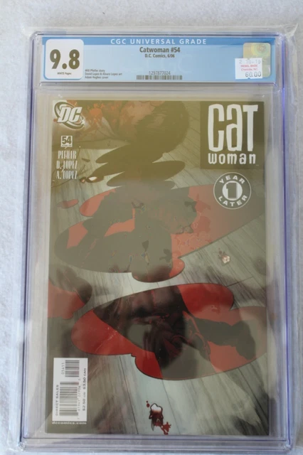 Catwoman 54 June 2006 CGC Graded 9.8 Adam Hughes Cover DC Comics Batman