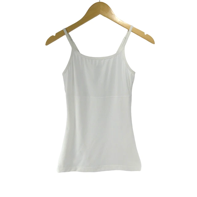 NEW MAIDENFORM SHAPEWEAR White Small Firm Control Cami Top Longer