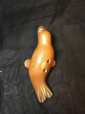 Ocarina, Pottery Seal, 1985 Lencore, Unique
