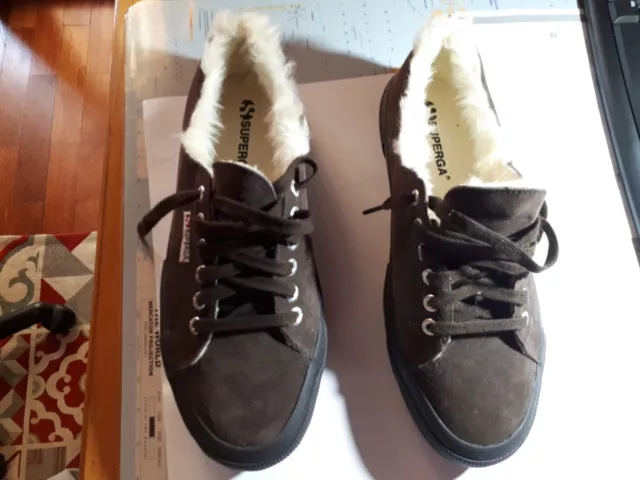 SCARPE SUPERGA UOMO invernali marrone scamosciato con pelo EUR 50 00 PicClick IT