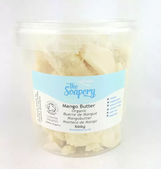 Mango Butter Organic 25g - 1kg Pure Grade for Hair, Skin, Soap and Moisturiser