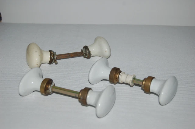 POIGNÉE ANCIENNE DE porte en porcelaine lot de trois paires EUR 39,00