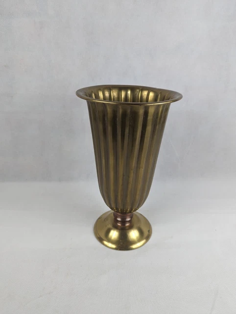 Vintage Large Brass Vase Planter Classic Design