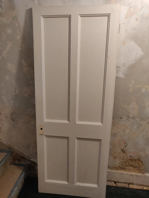 Victorian style pine 4 panel door approx 770 x 1955 x 34mm