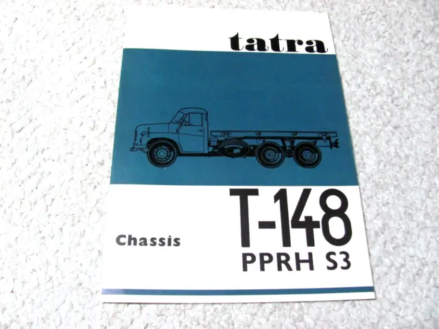 1970's TATRA T-148 PPRH S3 (CSSR) SALES BROCHURE