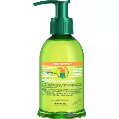 Garnier Fructis Sleek & Shine Anti-Frizz Serum with Argan Oil 5.1 Oz Pack of 6 2