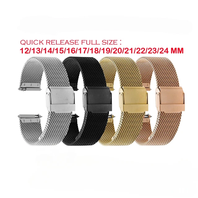 New Stainless Steel Strap 20/21/22mm Butterfly Buckle Universal - Foto 9