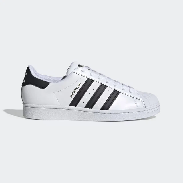 ADIDAS SUPERSTAR sneakers bianche nere classiche ORIGINALI VERA PELLE