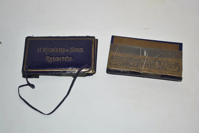 Antique Leather West End Needle Case Henry Milward & Sons Redditch England