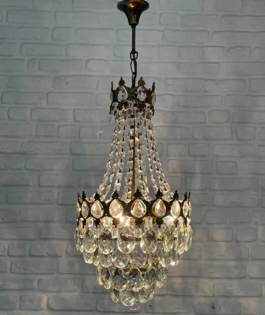 2 ANTIQUE SOLID brass ceiling lamp caps painted hanging gas light  chandelier cap £11.64 - PicClick UK