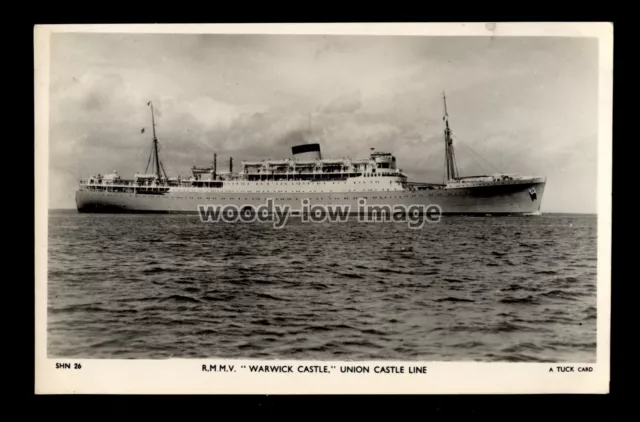 LS2464 - Union Castle Liner - Warwick Castle - postcard