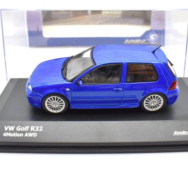 MODEL CAR SCALE 143 solido VW Golf 4 R32 Blue diecast vehicles road £22.05 PicClick UK