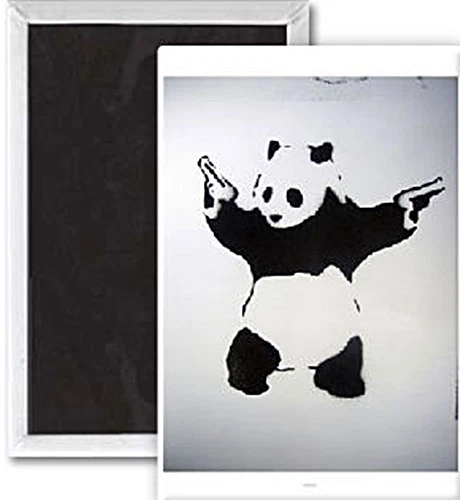 Banksy Pandamonium Réfrigérateur Aimant (Se )